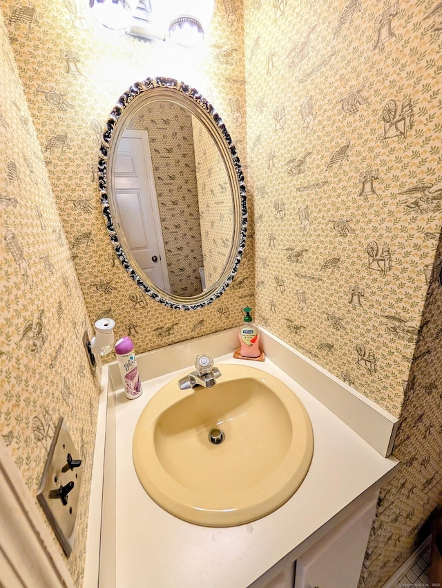 148A Westville Avenue Extension, Danbury, CT 06811 - bathroom featuring vanity and wallpapered walls