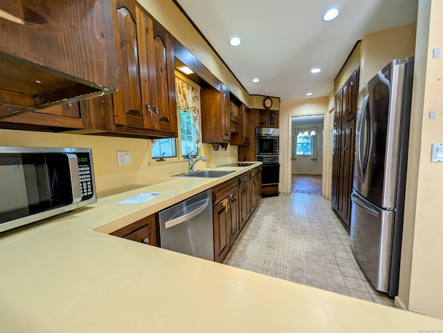 148A Westville Avenue Extension, Danbury, CT 06811 - kitchen featuring appliances with stainless steel finishes, light countertops, and recessed lighting
