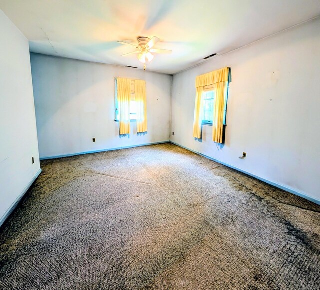 148A Westville Avenue Extension, Danbury, CT 06811 - empty room featuring plenty of natural light, ceiling fan, and carpet
