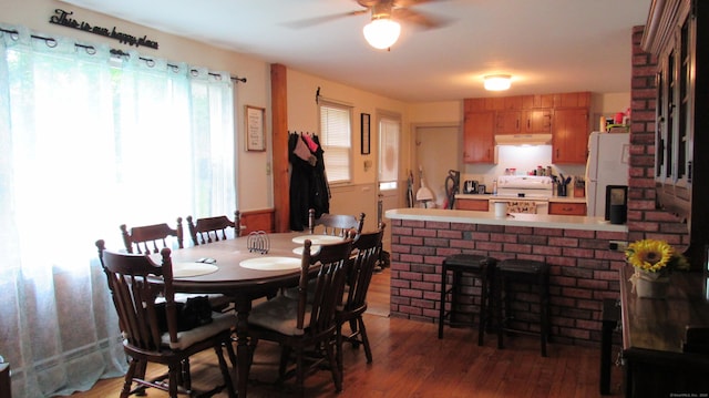 195 E Pearl St, Torrington, CT 06790 - dining room with ceiling fan and light wood-style flooring
