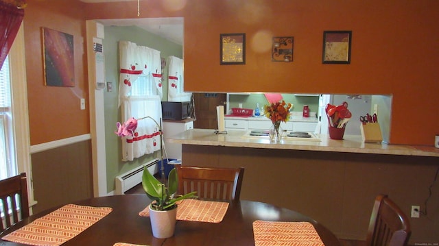 195 E Pearl St, Torrington, CT 06790 - dining area with a baseboard radiator