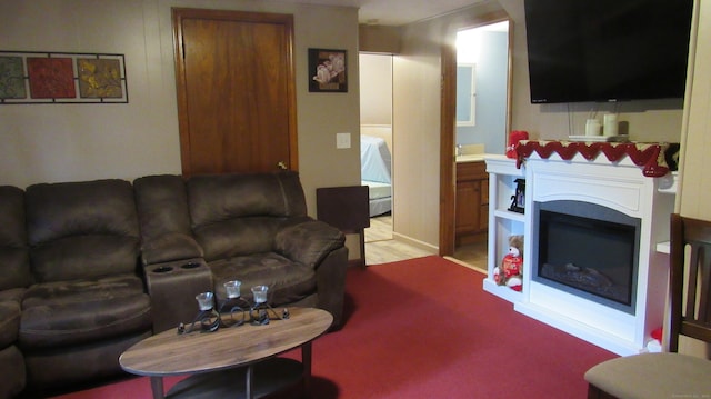 195 E Pearl St, Torrington, CT 06790 - living room with a glass covered fireplace