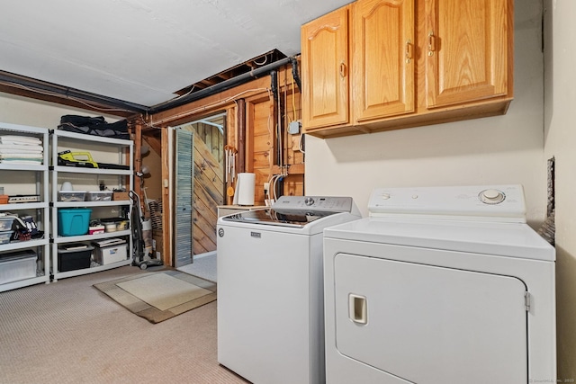 5 Hemlock Notch St, Farmington, CT 06085 - washroom featuring washing machine and dryer, cabinet space, and light colored carpet