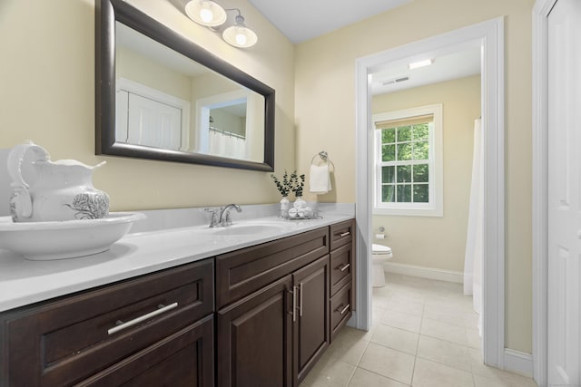 257 Ichabod Rd, Southbury, CT 06488 - bathroom with vanity and tile patterned floors