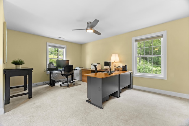 257 Ichabod Rd, Southbury, CT 06488 - office space with light colored carpet and a ceiling fan
