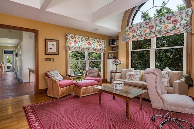 77 E Wharf Rd, Madison, CT 06443 - living area featuring wood finished floors and healthy amount of natural light