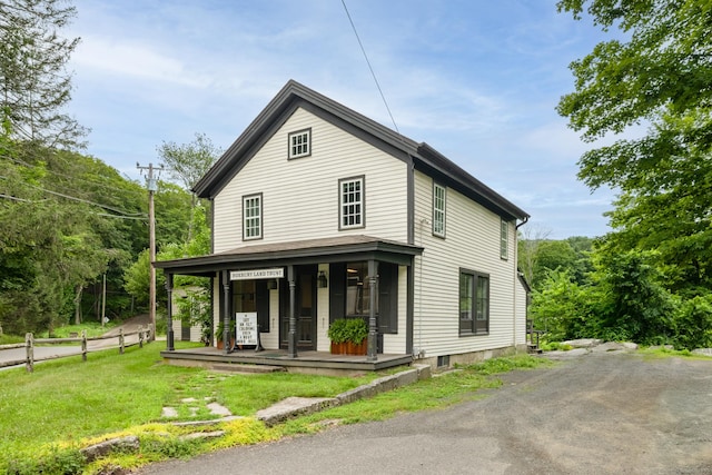 103 Chalybes Rd W, Roxbury, CT 06783 - view of front of property with covered porch