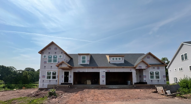 4 Lombard Cir Unit 4, North Haven, CT 06473 - unfinished property featuring a garage, driveway, and a shingled roof