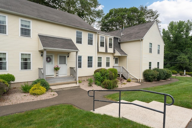 229 Branford Rd Unit 410, North Branford, CT 06471 - view of front of house featuring a front lawn