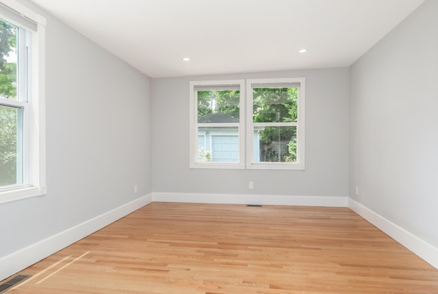 48 Livingston St, New Haven, CT 06511 - empty room with light wood-style floors and recessed lighting