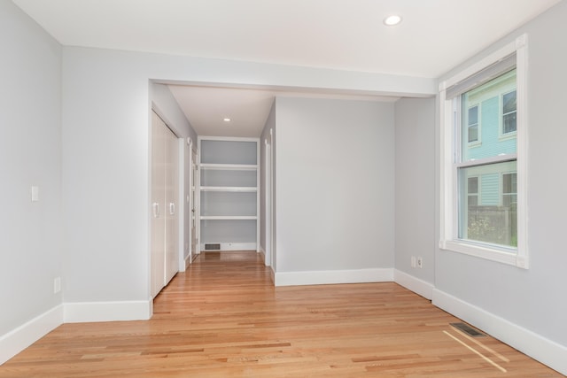 48 Livingston St, New Haven, CT 06511 - spare room with light wood-type flooring, plenty of natural light, and recessed lighting