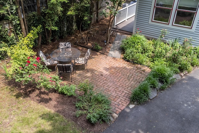 48 Livingston St, New Haven, CT 06511 - view of patio featuring outdoor dining area
