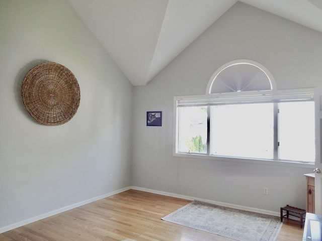 73 Harbour View Pl Unit 73, Stratford, CT 06615 - spare room with vaulted ceiling and light wood-style flooring