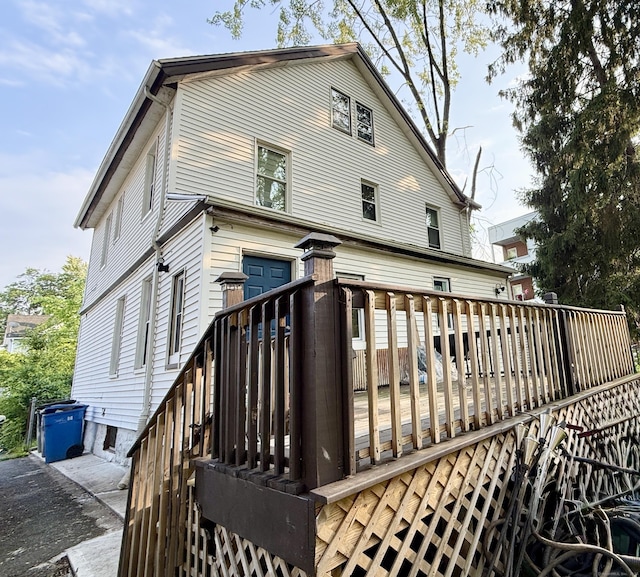14 Natalie St, Hartford, CT 06106 - rear view of property featuring a wooden deck