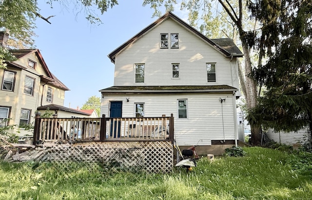 14 Natalie St, Hartford, CT 06106 - back of house with a wooden deck