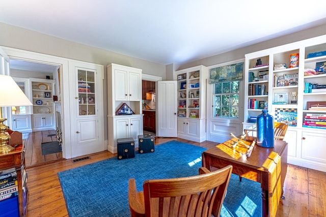 55 Main St, East Haddam, CT 06423 - sitting room featuring light wood-type flooring and built in features