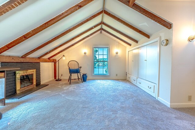 55 Main St, East Haddam, CT 06423 - bonus room with carpet floors and a glass covered fireplace