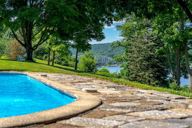 55 Main St, East Haddam, CT 06423 - swimming pool with a water view and a yard
