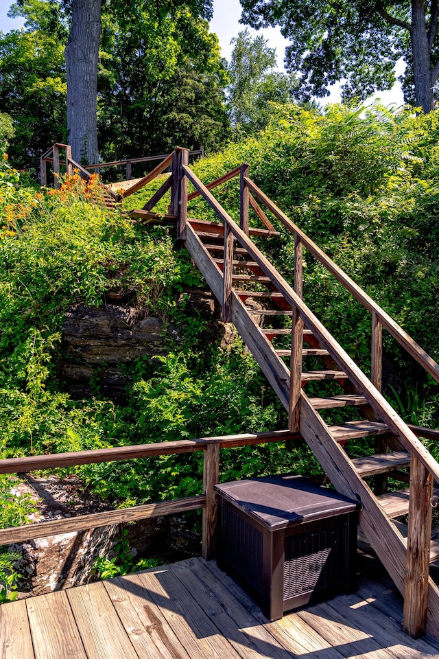 55 Main St, East Haddam, CT 06423 - wooden deck featuring stairs