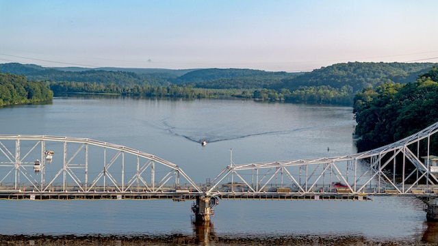 55 Main St, East Haddam, CT 06423 - water view with a forest