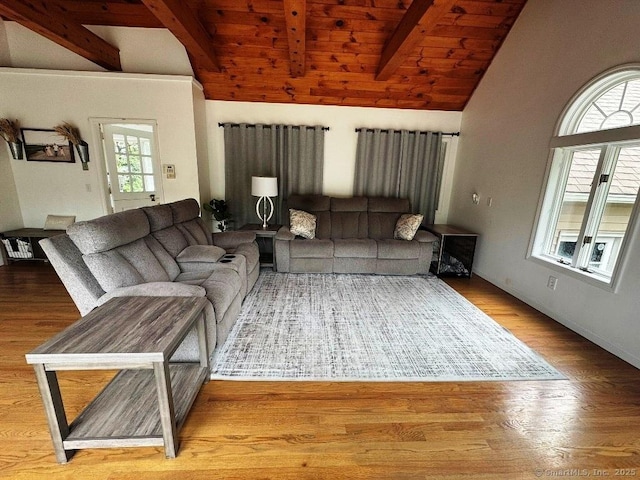 8 Breezy Knoll Ave, Wolcott, CT 06716 - living area featuring wood ceiling and wood finished floors