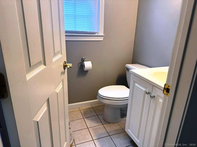 8 Breezy Knoll Ave, Wolcott, CT 06716 - half bath with vanity and tile patterned flooring