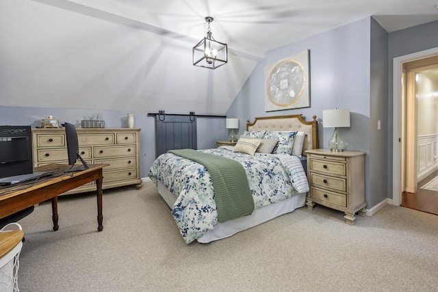 5 Goldfinch Ter, East Lyme, CT 06333 - bedroom featuring lofted ceiling, light colored carpet, and a desk