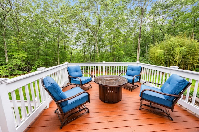 5 Goldfinch Ter, East Lyme, CT 06333 - deck featuring a view of trees