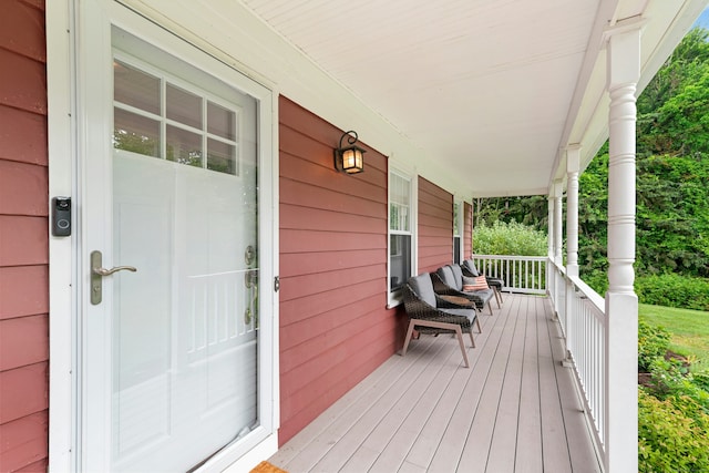 1027 Monroe Tpke, Monroe, CT 06468 - view of wooden porch