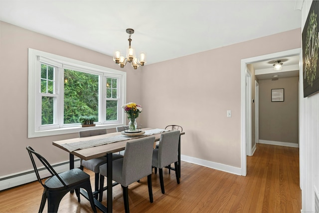 1027 Monroe Tpke, Monroe, CT 06468 - dining area with a chandelier and light wood-style flooring