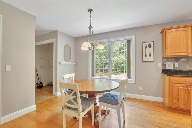 97 Cherry Swamp Rd, East Haddam, CT 06469 - dining room with baseboards and light wood-style floors