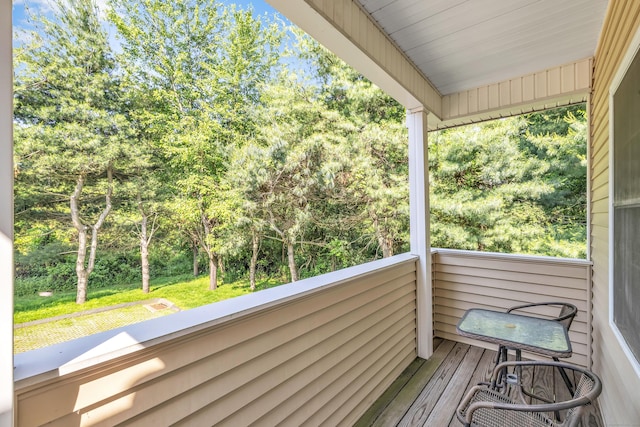 663 W Ave Unit A24, Milford, CT 06461 - balcony with view of scattered trees