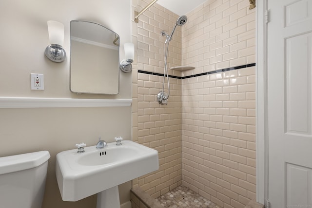 56 Turtleback Rd, Wilton, CT 06897 - full bath with tiled shower