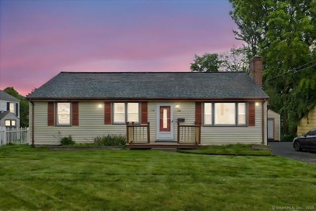 118 W Hartford Rd, Newington, CT 06111 - view of front of house with a chimney