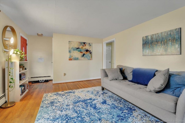 118 W Hartford Rd, Newington, CT 06111 - living area with baseboard heating and wood finished floors