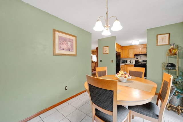 17 Landing Cir, Windsor, CT 06095 - dining area featuring a chandelier and light tile patterned floors
