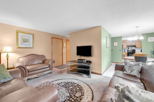 17 Landing Cir, Windsor, CT 06095 - living room featuring a chandelier and light colored carpet