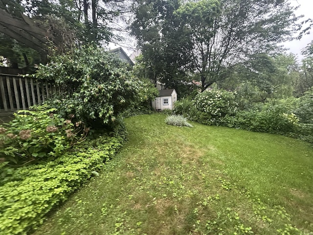58 Eggleston St, Torrington, CT 06790 - view of green lawn with a storage shed