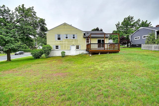 47 Hoffman Rd, Manchester, CT 06042 - rear view of property featuring a deck