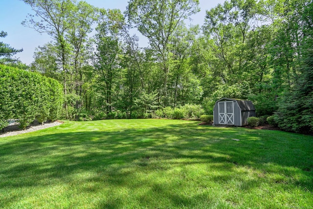 112 Greenbrier Rd, Trumbull, CT 06611 - view of grassy yard featuring a storage shed