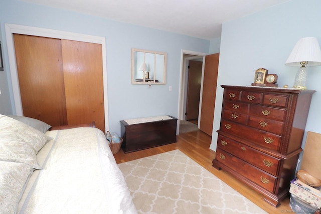 204 W Hill Rd, New Hartford, CT 06057 - bedroom with wood finished floors and a closet