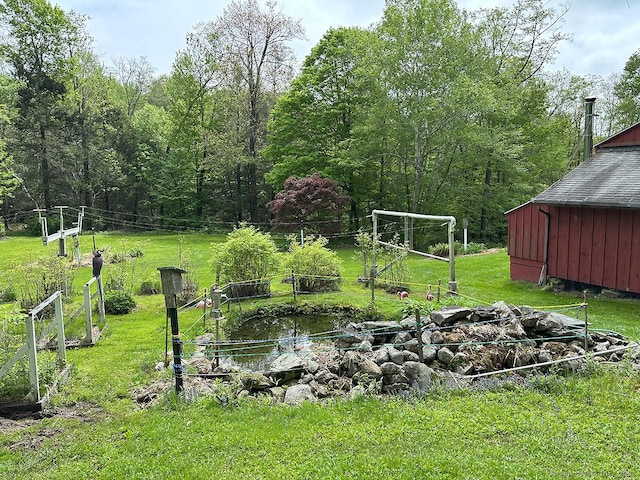 204 W Hill Rd, New Hartford, CT 06057 - view of green lawn featuring a view of trees