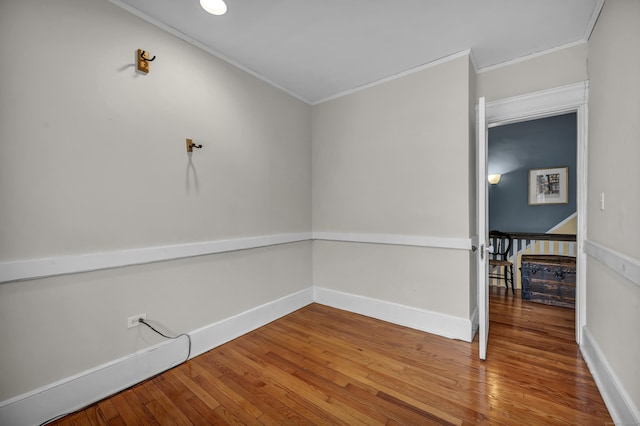 95 Parsons St, Wallingford, CT 06492 - empty room featuring ornamental molding and wood finished floors