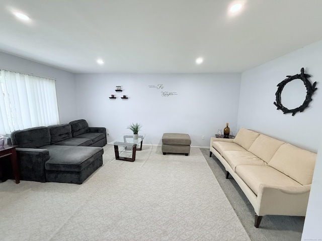 333 Vincellette St Unit 114, Bridgeport, CT 06606 - carpeted living area with recessed lighting