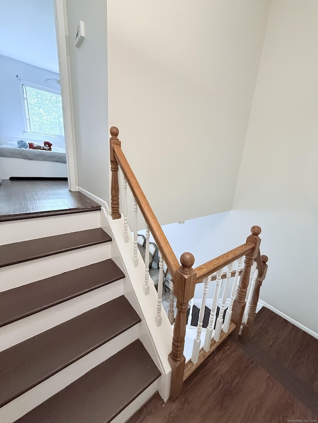 333 Vincellette St Unit 114, Bridgeport, CT 06606 - stairs featuring wood finished floors and baseboards
