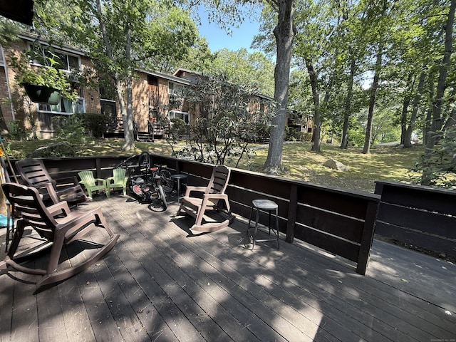333 Vincellette St Unit 114, Bridgeport, CT 06606 - view of wooden deck