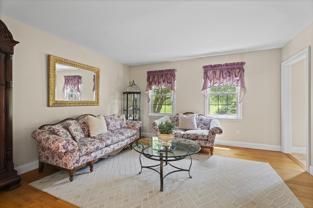 8 Marie Ln, Wallingford, CT 06492 - living area featuring wood finished floors and baseboards