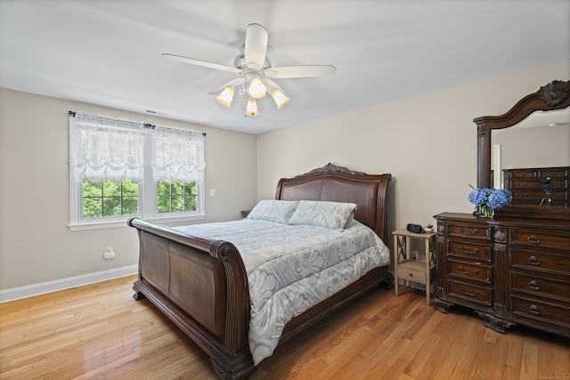 8 Marie Ln, Wallingford, CT 06492 - bedroom featuring light wood-type flooring and ceiling fan