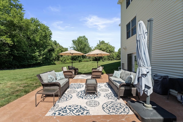 8 Marie Ln, Wallingford, CT 06492 - view of patio with an outdoor living space