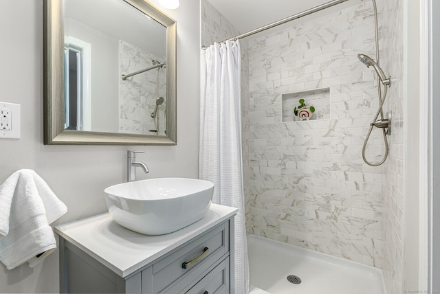 1376 W St, Southington, CT 06489 - bathroom featuring vanity and a tile shower